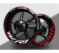 SYMWBD Reflective Decal Motorcycle Wheel Stickers For YZF-R1 YZF R1 2024-2019 Reflective Rim Decals Stripe Tape Wheel Rim Stickers