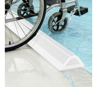 Symyda Hollow Triangle Shower Threshold Water Dam 100cm - Complete Kit with Adhesion Primer, Wheelchair Accessible Barrier, Stable Wet Room Floor Barrier for Walk-In & Curbless Showers, transparent