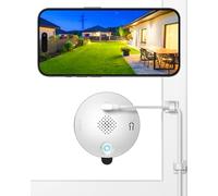 SYMYNELEC Window Cameras for Home Security: Indoor Camera for Outdoor Monitoring with 2K Full Color Night Vision Motion Human Vehicle Detection Easy Installation (Upgraded with Tilt Mount)