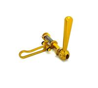 SynapSYA Bike Quick Release Seatpost Clamp 1pcs Quick Release Seatpost Clamp For Bike Seat Post Clamps Titanium Alloy Bolt(Yellow)