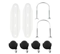 SynapSYA Electric Heater Support 2Pc Pulley Bracket Hydroelectric Radiator Electric Heater Mobile 360 Degree Omni-Directional Wheel Stand Home Office Hardware