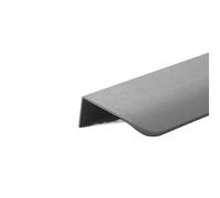 SynapSYA Finger Edge Pull Hidden Cabinet Pulls Drawer Knobs Bedroom Door Handles Aluminum Alloy Kitchen Cupboard Furniture Handle Hardware(Brushed Grey,120mm)