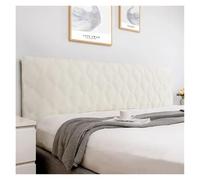 SynapSYA Headboard Slipcover All-inclusive Soft Smooth Quilted Head Cover Thicken Velvet Headboard Cover Solid Color Bed Back Protector Cover for Bedroom Decor(Beige,W170 x H70cm)