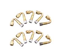 SynapSYA Valve Extenders 10pcs Brass 45° Angle Tire Valve Extender Extension Adapter Fit for Car Truck Trailer Camper RV
