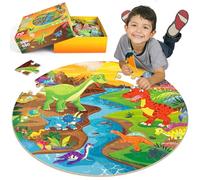 SYNARRY Giant Dinosaur Floor Jigsaw Puzzle for Kids 3 4 5 6 7 8 Year Olds
