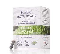 SynBio Botanicals - Karela (Bitter Melon Extract) Capsules 500mg | Vegan | Made in The UK | Gluten Free | Sugar Free | Salt Free | Nut Free | Kosher | Halal | Supports General Wellbeing