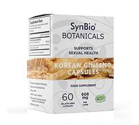 SynBio Botanicals - Korean Ginseng Extract Capsules | Vegan | Made in The UK | Gluten Free | Salt Free | Nut Free | Kosher (KLBD) | Halal | Supports General Wellbeing