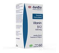 SynBio Premium - Vitamin B12 1000mcg Capsules | Vegan | Contributes to The Reduction of Tiredness and Fatigue | Supports Energy Metabolism | Cyanocobalamin | Made in The UK
