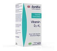 SynBio Premium - Vitamin D3 + Vitamin K2 | 60 Capsules | Support for Healthy Bones | Vegan | Nut Free | SOYA Free | Dairy Free | Made in The UK