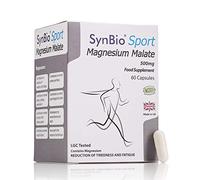 SynBio Sport Magnesium Malate | 60 Capsules | LGC Tested - Vegan Certified - Nut Free - Vegetarian Society Approved - SOYA Free - Dairy Free - Yeast Free - Sugar Free - Gelatin Free - Made in The UK