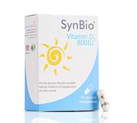 SynBio Vitamin D3 800 IU | 30 Capsules | Peanut/Nut Free | Vegetarian | SOYA Free | Dairy Free | Yeast Free | Gelatin Free | Vitamin D Food Supplement [Made in The UK]