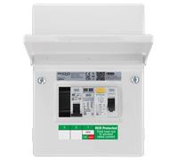 Sync Energy CFUEV5A 5 Module IP20 Metal Metal EV Charger Circuit Protection with 40A 30mA Type A RCD, 40A B Curve MCB & Type 2 SPD