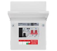 Sync Energy CFUEV6 5 Module IP20 Metal Metal EV Charger Circuit Protection with 100A Main Switch, 40A B Curve MCB & Type 2 SPD