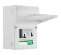 Sync Energy EV Charger Consumer Unit with 40A 30mA Type A RCD, Type 2 SPD & 40A MCB, Electric Vehicle Enclosure Kit, Populated Fuse Box, 5 Module, Indoor, BG Sync EV, IP20, CFUEV5A