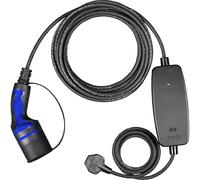 Sync Energy EV Charging Cable for Electric and Hybrid Vehicles, 10 Metres, Mode 2, 3 Pin UK Plug to Type 2 Car Charger, BG Sync EV, IP65, 2.4kW, EVCM221310