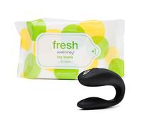 Sync Go Couples Vibrator Travel Edition - Toy & Body Wipes 25 Pack