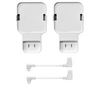 Sync Module 2 Outlet Wall Mount for Blink Doorbell Camera, Window Sensors Accessories,Doorbell Chime Inside House Bracket Holder with Short Cable (2 Wall Holder)