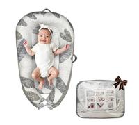 SyncCore Reversible Baby Lounger - Breathable & Soft Nest for Newborns, Infant Co-Sleeping Bed with Adjustable Size, Portable Floor Seat for Babies 0-24 Months, Perfect Home & Travel