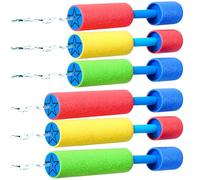 SYNCFUN 3*15.5 and 3*21cm Foam Water Guns Water Pistols for Kids Water Blaster Shooters Push Pull Type Foam Water Squirter Summer Outdoor Beach swimming Pool Water Toys for Kids Toddlers Boys Girls