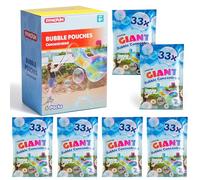 SYNCFUN 6 Packs Giant Bubble Concentrated Solution (Up to 17 Litre), 6 Pouches Solution Refill for Bubble Machine, Wands, Blower, for Large party in summer Celebrations, Easter, Outdoors Activity