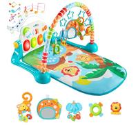 SYNCFUN - Baby Play Mat, Activity Gym, Musical Learning Toys for Babies, Musical Learning Toys, 0-6 Months, Adorable Gym with Piano Board, Gifts