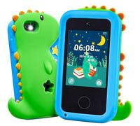 SYNCFUN Kids Smart Phone Toys For Boys Age 3 4 5 6 7 8 9,Touchscreen Kids Mobile Phone With Dual Camera, Game, Music 8GB Card,Toddler Camera Learning Toy,Dinosaur Birthday Gifts For Boys