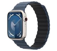 Synchro Bands for Apple Watch Band Crazy Horse Genuine Leather Strap 38mm 40mm 41mm 42mm 44mm 45mm 49mm, Magnetic Apple Watch Bracelet Easy to Take Off for men women iWatch Ultra/Ultra2 Series 9 8 7