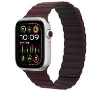 Synchro Bands for Apple Watch Band Crazy Horse Genuine Leather Strap 38mm 40mm 41mm 42mm 44mm 45mm 49mm, Magnetic Apple Watch Bracelet Easy to Take Off for men women iWatch Ultra/Ultra2 Series 9 8 7