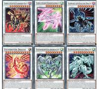 Synchro Dragon Economy Set - Fire Red Dragon + + Stardust Dragon + Black Winged Dragon + Quick Synchro Stardust Dragon etc. - Commonset - German - with MZTCG Shipping Protection Yugioh