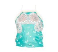 Synchro Halter Top, female, PINKO, Sleeveless Tops, Multicolor, ONE SIZE, Tops ONE SIZE