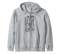 Synchro Swimmer Synchronized Swimming Dive Into The Rhythm Zip Hoodie