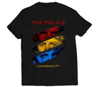 Synchronicity T-Shirt The Police Rock Band Every Breath You Take King of Pain Black