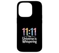 Synchronicity "The Universe is Whispering" 11:11 Numerology Case for iPhone 14 Pro