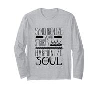 Synchronize Your Strokes Harmonize Soul Synchro Swimmer Long Sleeve T-Shirt