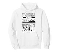 Synchronize Your Strokes Harmonize Soul Synchro Swimmer Pullover Hoodie