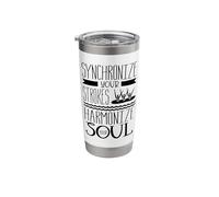 Synchronize Your Strokes Harmonize Soul Synchro Swimmer Stainless Steel Insulated Tumbler