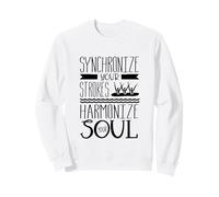 Synchronize Your Strokes Harmonize Soul Synchro Swimmer Sweatshirt