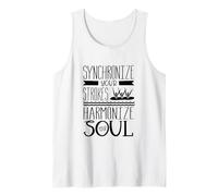 Synchronize Your Strokes Harmonize Soul Synchro Swimmer Tank Top