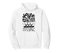 Synchronized Swimming Synchro Swimmer Life Better In Sync Pullover Hoodie