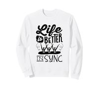 Synchronized Swimming Synchro Swimmer Life Better In Sync Sweatshirt