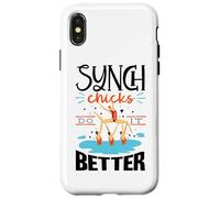 Synchronized Synchro Swimmer Synch Chicks Do It Better Case for iPhone X/XS