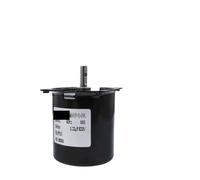 Synchronous Motor 220V AC Motor 14W 60KTYZ Permanent Magnetic Synchronism Motor Center Shaft 7mm with Hole 2.5/5/10/15/20/30/40/50/60/80/110RPM(220V 10rpm)