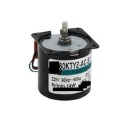 Synchronous Motor AC 60KTYZ Synchronous Center Shaft Motor 220V 14W Permanent Magnet Gear Forward and Reverse Motor(220V 50rpm)