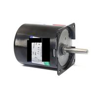 Synchronous Motor High Torque Permanent Magnet Synchronous Motor 68KTYZ 28W 220V AC Eccentric Shaft 7mm Metal Geared Reducer Electric Motor(E 80rpm)