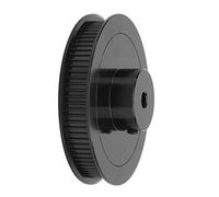 Synchronous Wheel 80T 5mm Timing Belt Pulley Alloy Steel for 3D Printer CNC Lathe Red (Red) (Black)
