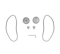 Synchronous Wheel Set with Belt, 3D Printer Synchronous Wheel Kit, Aluminum Alloy High Hardness Timing Pulley with Rubber Belt for 3D Printer CNC Milling Machine (8mm / 0.31in Bore)