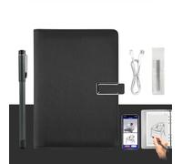 Syncify Digital Sketchbook Pro V2 - A5 Erasable Paper Refill + 5 Spare Refills, Smart Sync Pen & Notebook for Drawing, Writing, Note-Taking(Black)