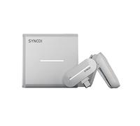 SYNCO P2ST 2.4GHz Digital Mobile Phone Wireless Lapel Microphone with Charging Case Plug for Youtube,Interview, TikTok,Vlog,E-commerce live broadcast (for Type-C) (Pearl White)