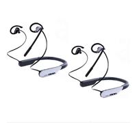 SYNCO Xtalk S2 Wireless Intercom Headset System 820ft 250m 2.4G AI Noise Cancellation, Full Duplex 10 Hours 88g Duel Mode for Work and Life Neckband Design for Wedding Gym Outdoor Sports (S2/2-Person)