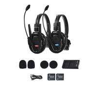 SYNCO XTALK XPro2 X2 Wireless Intercom Headset System 2.4GHz 350 Meters Dual-Ear Team Communication Headset for Live Show Stage Performance Movie Shoot